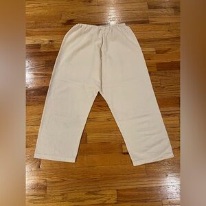 uzi Cream Coarse Cotton Pant